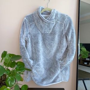 St Johns Bay | Gray Faux Fur Sherpa Pullover